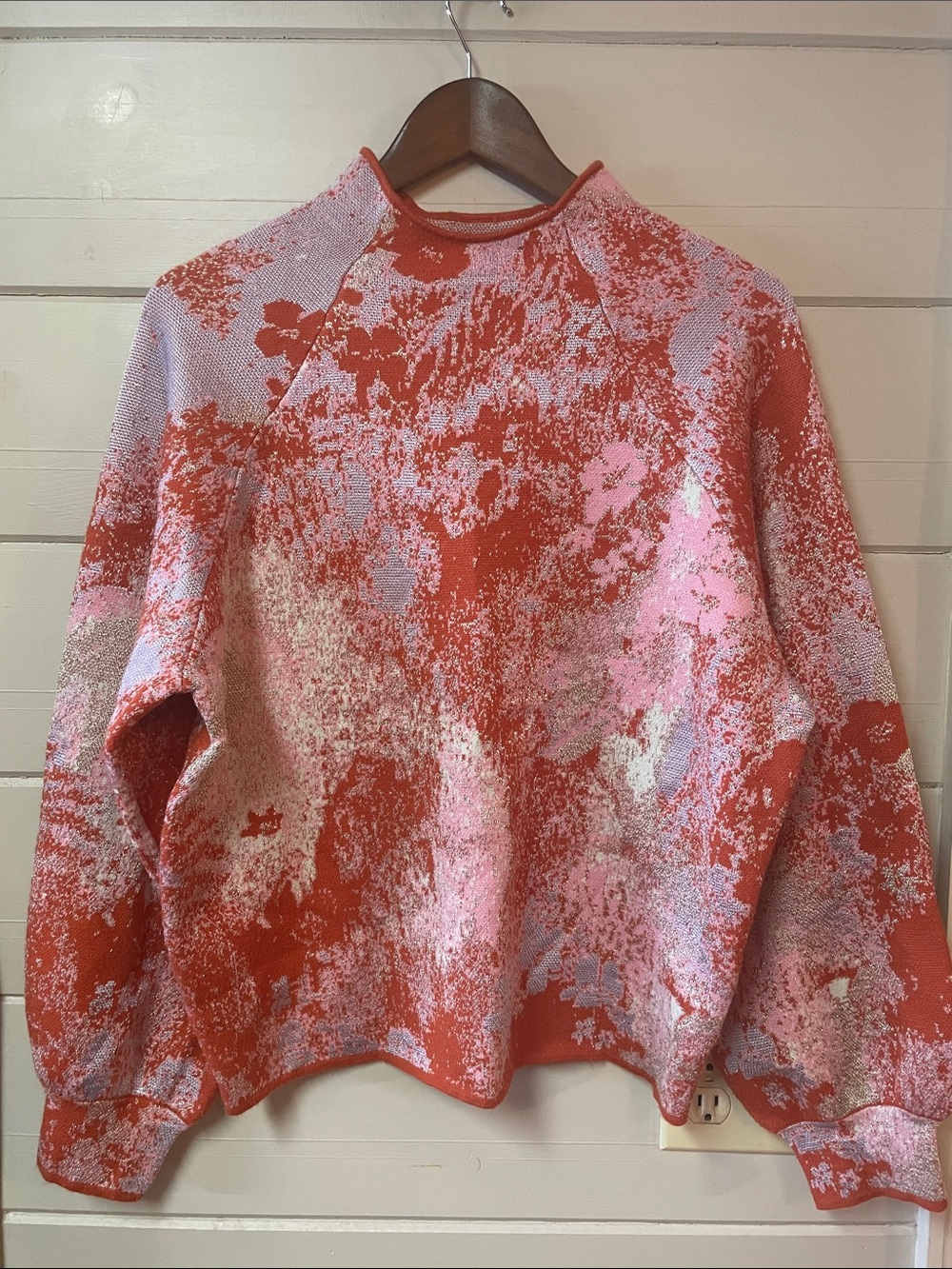 Anthropologie The Beatriz Mock-Neck Sweater: Lurex Edition
Size L. - Picture 2 of 9